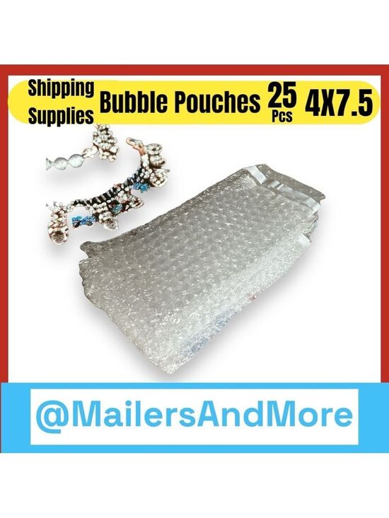 Other - 25 PCS Self-Seal Bubble Pouches  4 x 7 1/2″ 3/16″